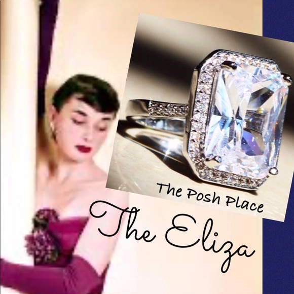 💎 The Eliza 💎 6.86 CT White Sapphire Ring 💎 - Picture 3 of 4